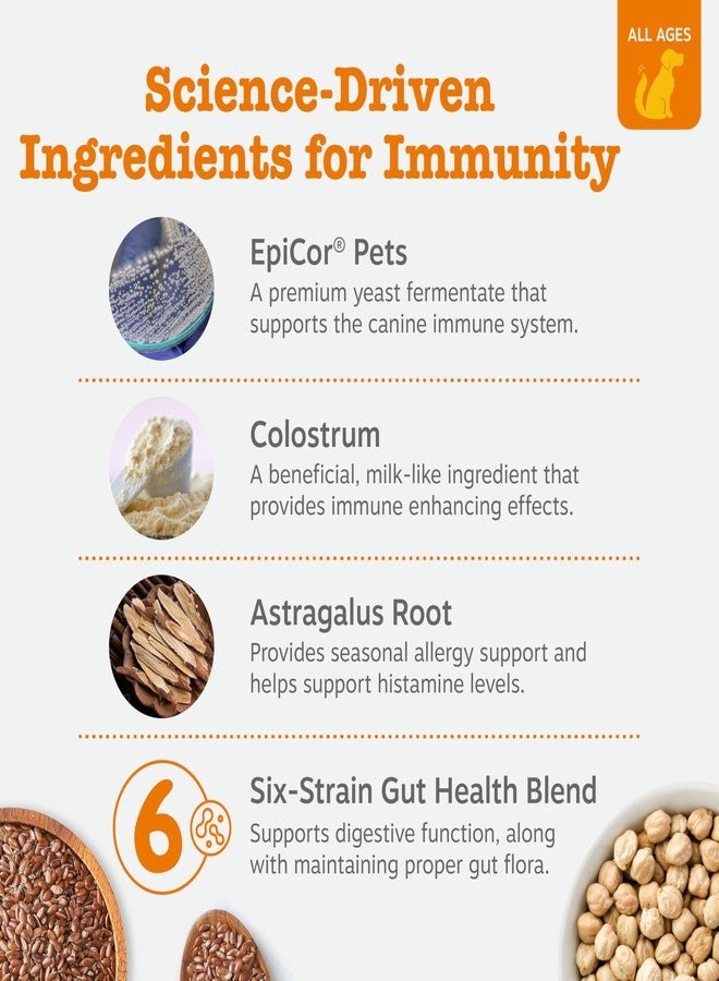 Zesty Paws Dog Allergy Relief Chews, Dog Probiotics for Itchy Skin and Ears, Lamb, 50ct - Image 3